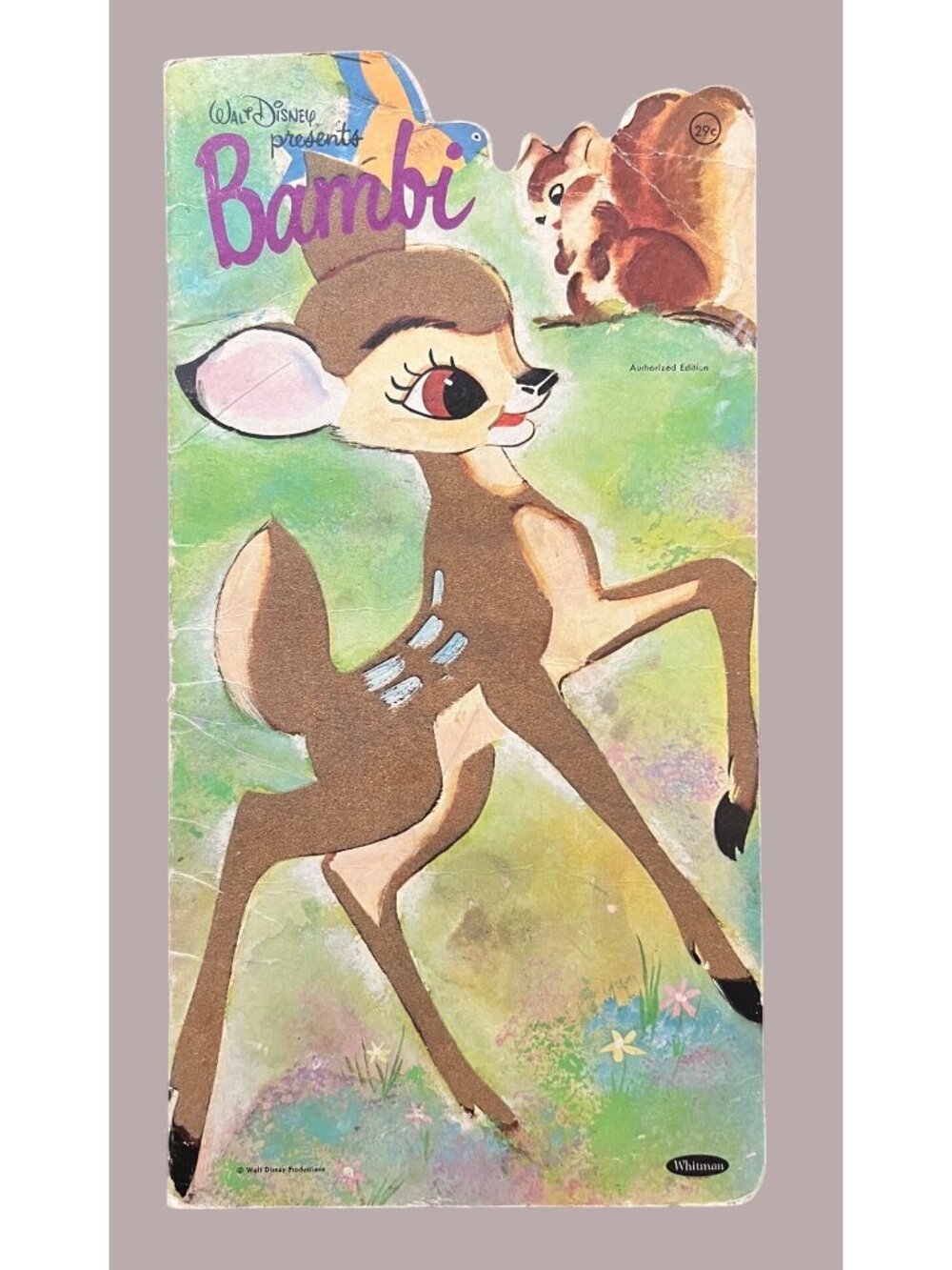 Vintage 1966 Walt Disney Bambi Authorized Edition Book By Whitman Publishing